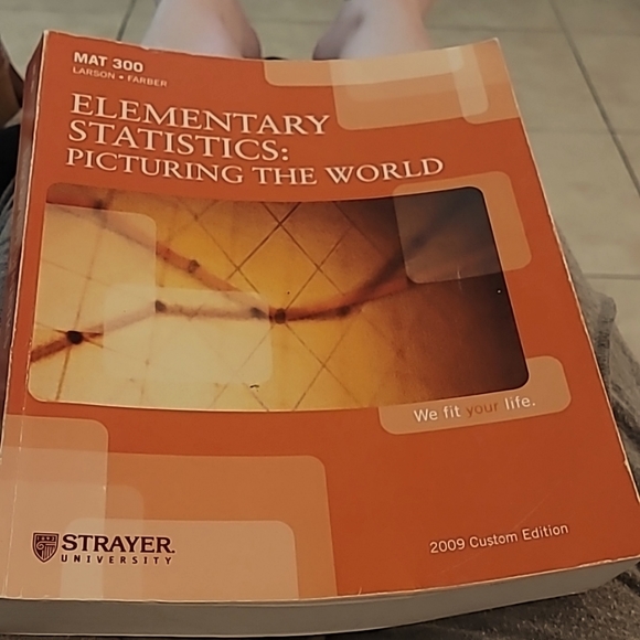 Elementary Statistics: Picturing the world paperback book 2009 custom edition - Picture 1 of 7